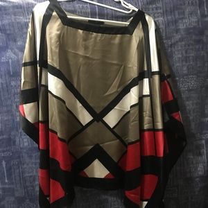 black label by chico's silk blouse